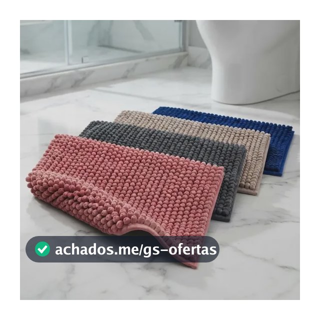 Kit 4 Tapetes Banheiro Antiderrapante Macio Absorvente Aleatório Bolinha