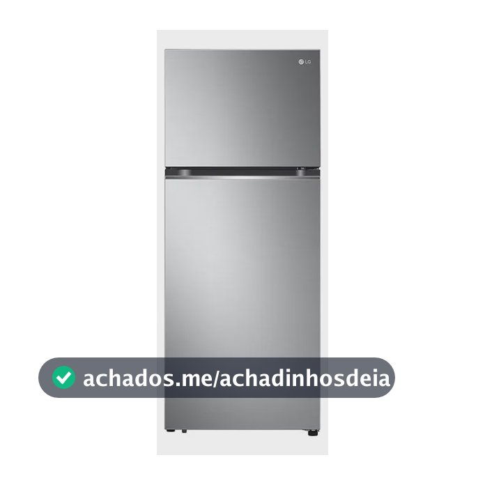 Geladeira LG Frost Free Inverter 395L Duplex Inox Look - 220V