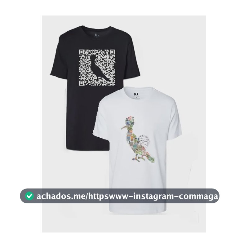 Kit 2 Camisetas Algodão Estampa Pica-pau Reserva Branco P