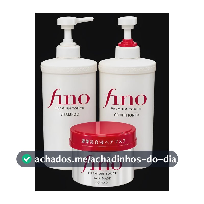 Kit Fino Premium Touch Shampoo, Condicionador E Máscara