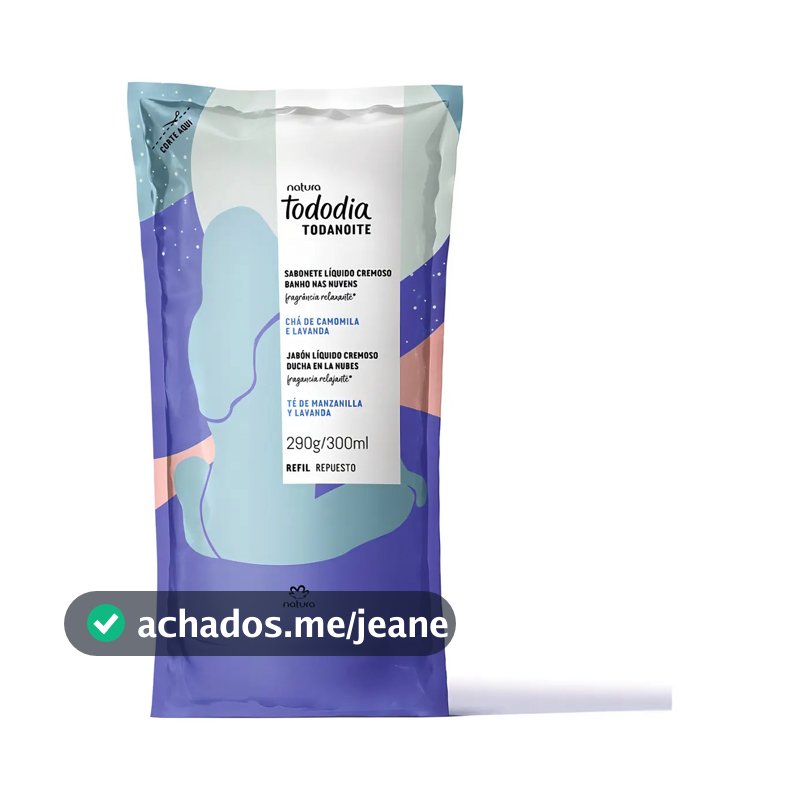 Refil Sabonete Liquido Natura Chá De Camomila E Lavanda300ml