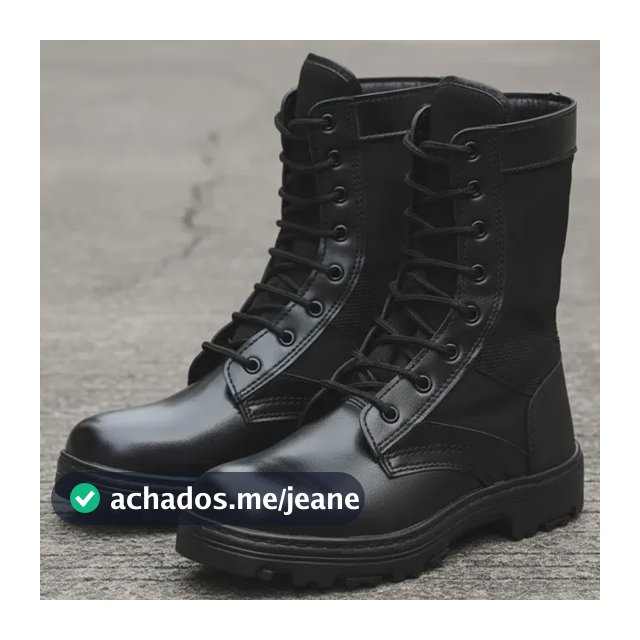 Bota Tática Militar Masculina Couro Sintético Coturno