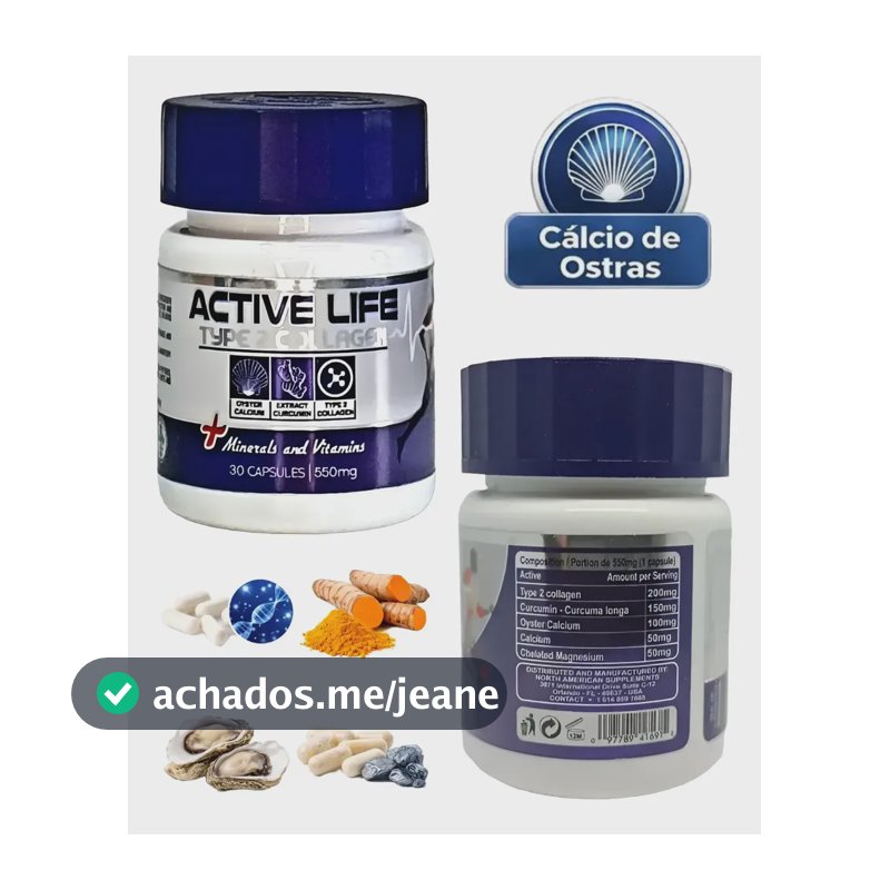 Active Life Colágeno Tipo 2 Sem Sabor