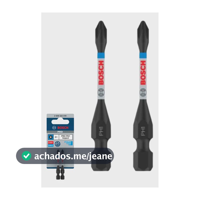 Ponta Bits Parafusar Pro Impact Bosch Ph1 55mm 2uni