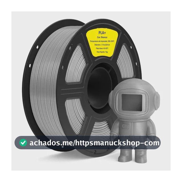 High Speed Impressão 3d Pla+ Filamento 1.75mm Premium 1kg Cinza-escuro