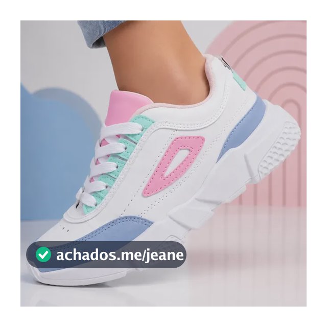 Tênis Infantil Feminino Menina Colorido Blogueira Casual