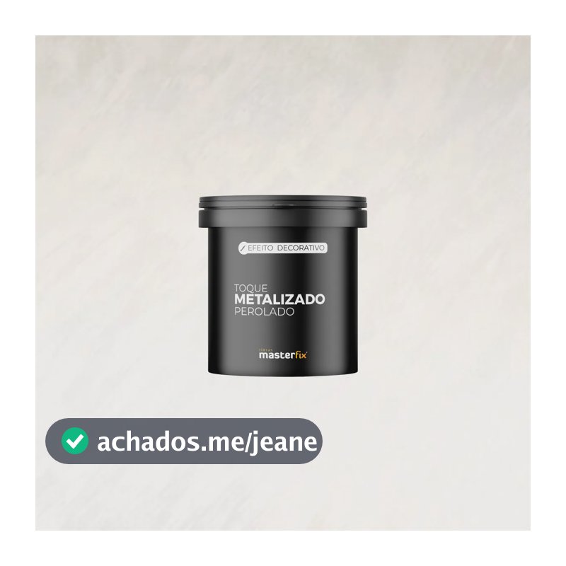 Toque Perolado Metalizado Masterfix 1kg Pérola