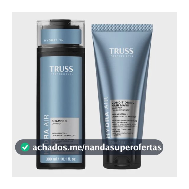 Kit Truss Hydra Air - Shampoo 300ml + Condmask Máscara Condi