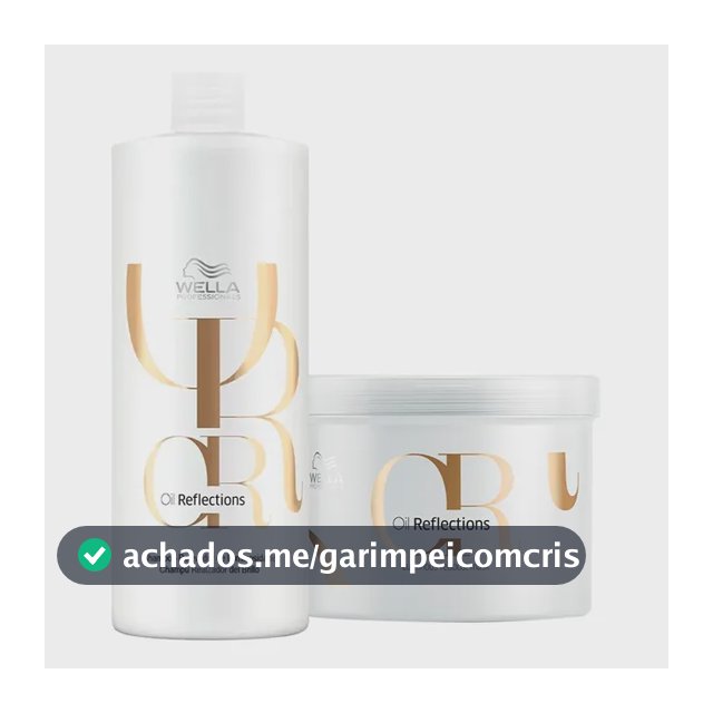 Kit Wella Professionals Oil Reflections Shampoo E Máscara