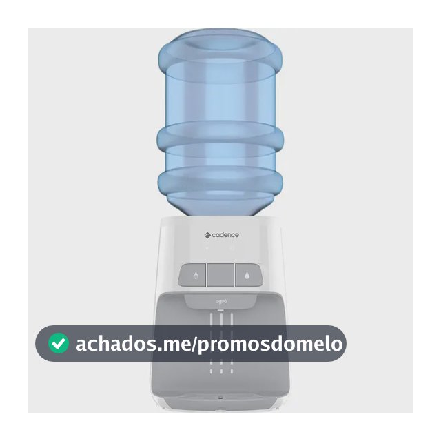 Bebedouro de mesa Cadence gela água refrigerado elétrico galão aguô BEB110 branco