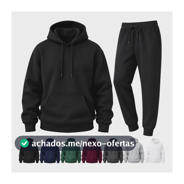 Conjunto Moletom Masculino,incluir Casaco Com Capuz E Calças