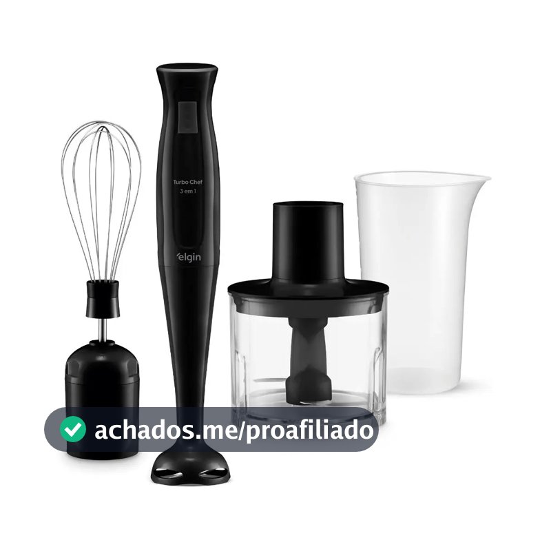 Mixer Vertical Turbo Chef Elgin 3 Em 1 200w Preto 110v Preto