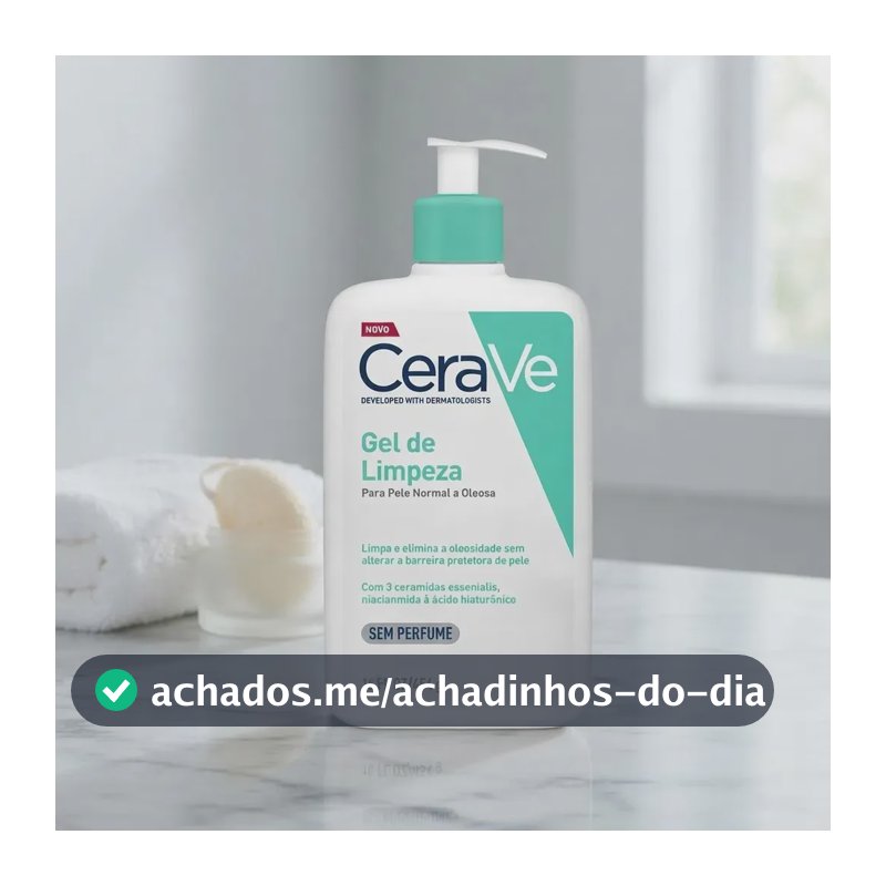 Gel de Limpeza Facial Pele Oleosa 3 Ceramidas e Niacinamida CeraVe 454g