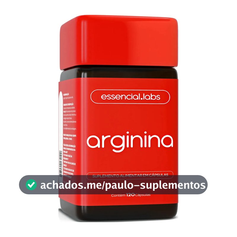 ARGININA 2000mg por Dose 100% Pura - 120 Cápsulas - Fórmula Desenvolvida para os Músculos