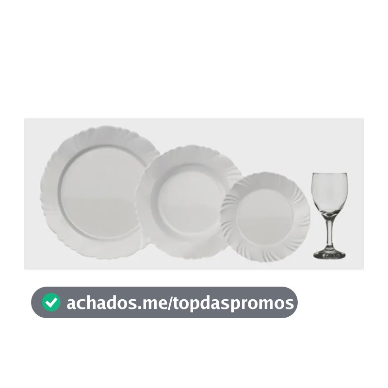 Conjunto Jantar Nadir Opaline Branco 16 Peças Vidro Temperado