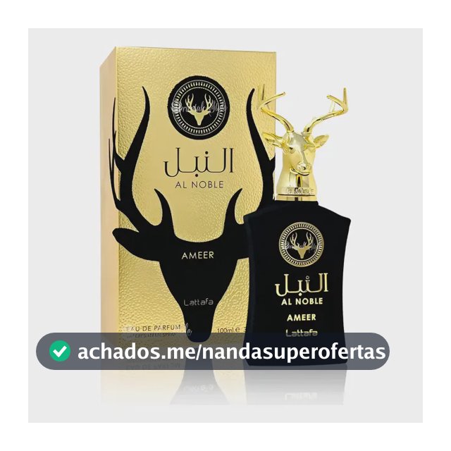 Perfume Arabe Lattafa Al Noble Ameer 100 Ml
