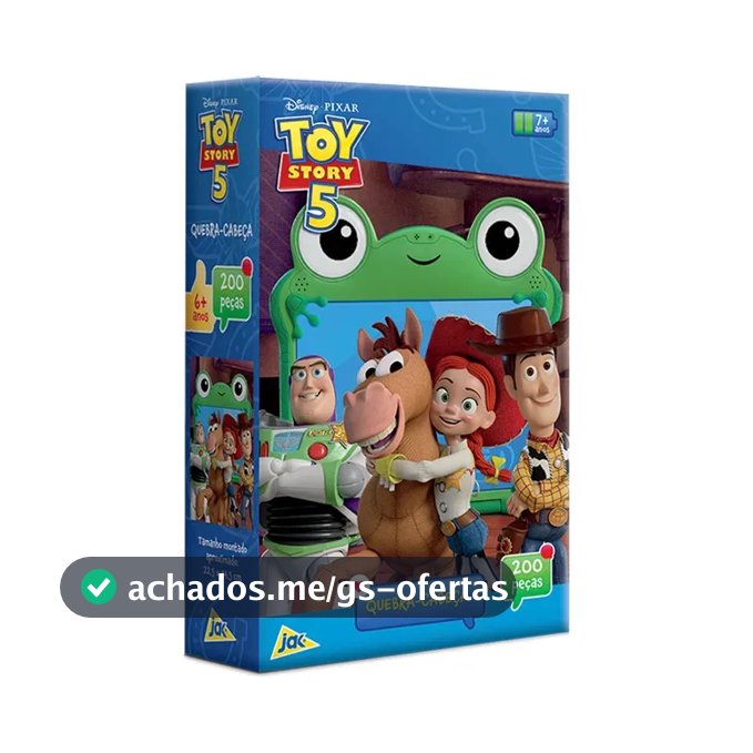 Toyster - Disney: Toy Story 5 - Quebra-cabeça 200 Peças - JAK