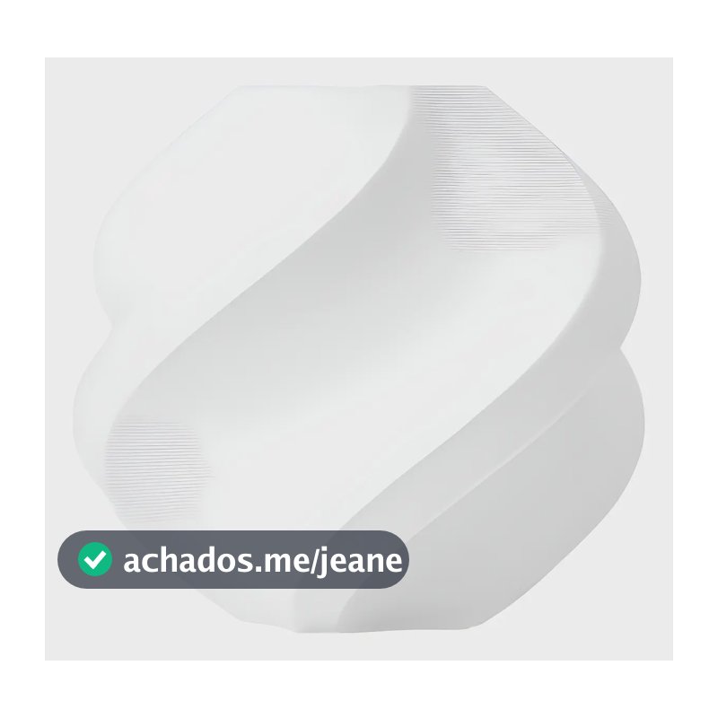 Filamento Pla Lite Bambu Lab Refil Sem Carretel Branco 1 Kg