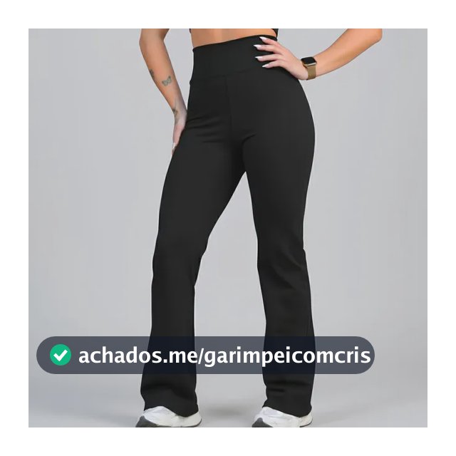 Calça Legging Leg Flare Zero Transparência Grossa Academia