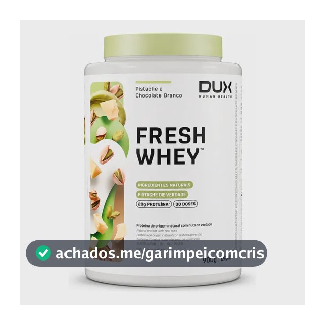 Proteína Dux Nutrition FreshWhey em pó sabor Pistache e Chocolate Branco x 900g