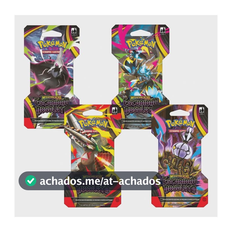 Pokémon 24 Blister Unitário Escuridão Absoluta Caixa Lacrada Português