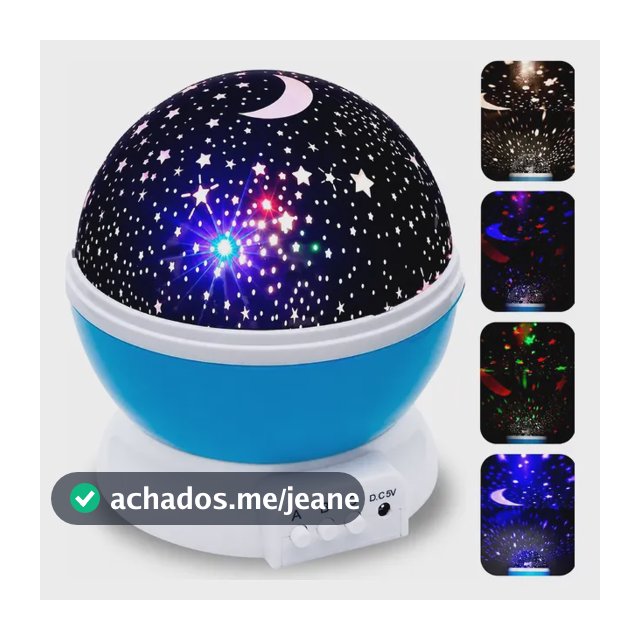Luminária Projetor Estrela 360° Galaxy Abajur Mesa Infantil