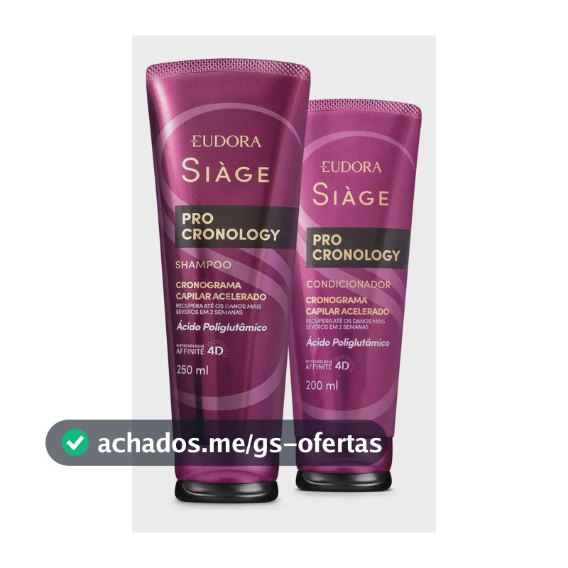Combo Siàge Pro Cronology: Shampoo 250ml + Condicionador 200