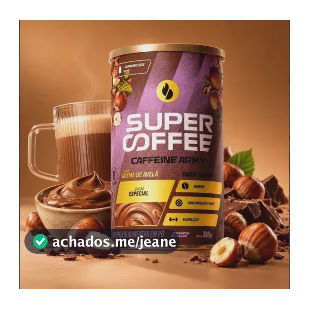 Supercoffee Caffeine Army Creme De Avelã - 380g Lançamento Creme De Avelã