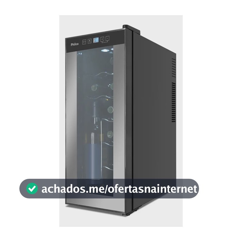 Adega Pad12e Display Digital 12 Garrafas Philco 110v/220v