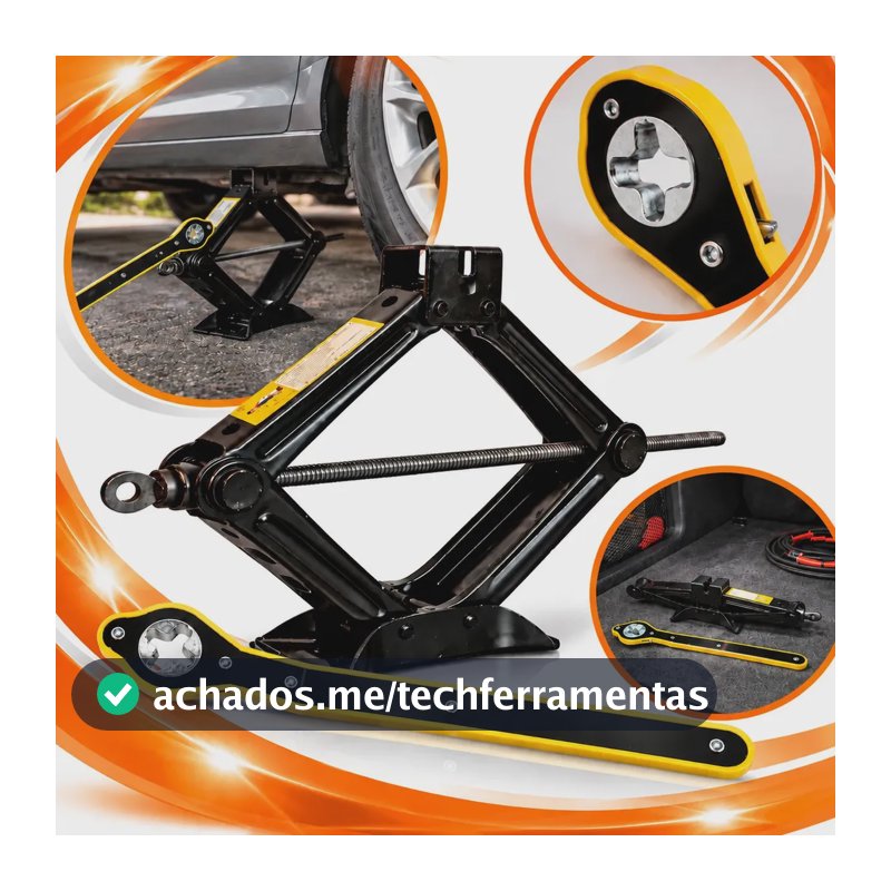 Macaco Mecânico Sanfona 1500kg Chave Catraca Ultra Tools