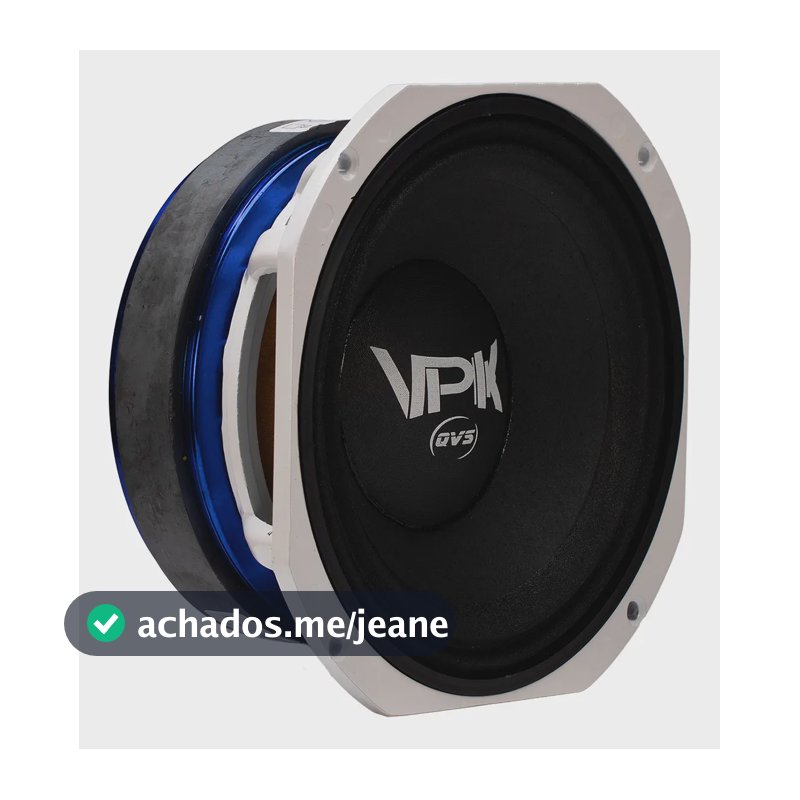 Alto Falante QVS 8 Polegadas 55 VPK 8 OHMS 400 RMS Medio grave
