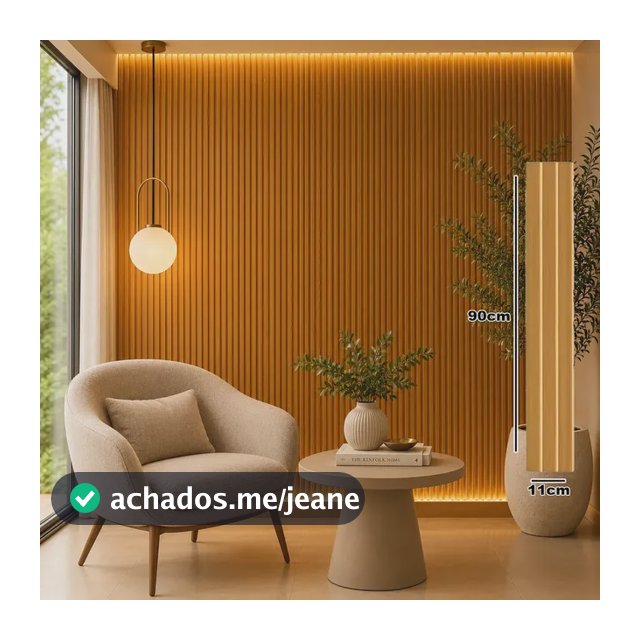 Kit 30 Placas Madeira Ripada Parede Adesiva 90x11 Envio Full