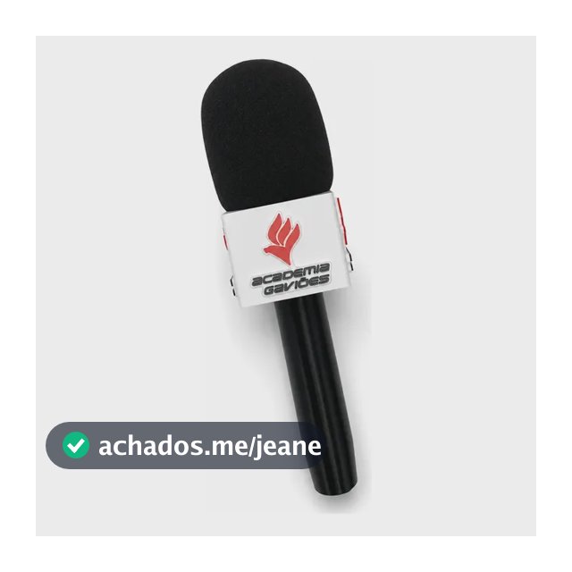 Suporte Personalizado Com Canopla Para Microfone Lark M2 Cinza