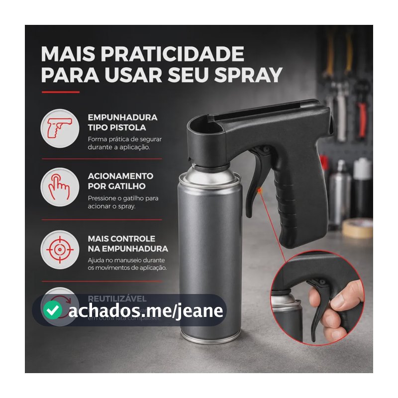 Gatilho Aplicador Spray Universal Pistola Tinta Aerossol