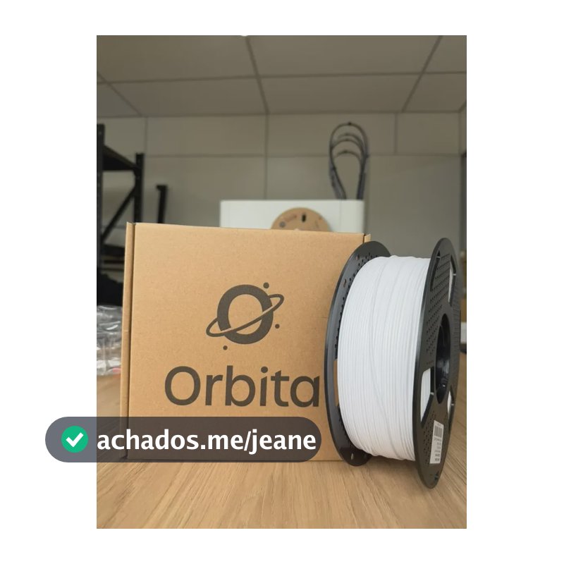 Filamento Pla Para Impressora 3d Orbita 1,75 Mm 1 Kg Marmore Branco