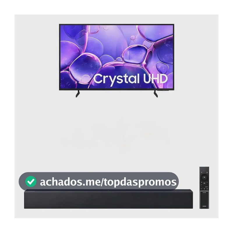 Samsung Smart Tv 55 Crystal Uhd 4k + Soundbar Hw-b400f