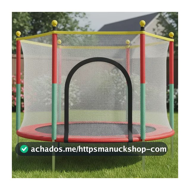 Cama Elástica Pula-Pula Brinq Kids 1,4m Infantil Com Rede Segurança