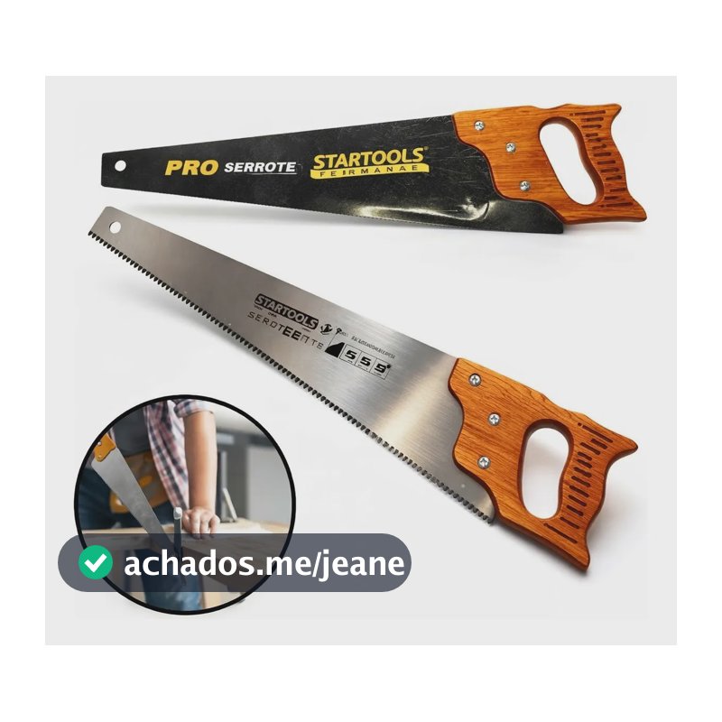 Serrote Para Madeira 18 Profissional Dentes Temperado Aço Marrom Marrom