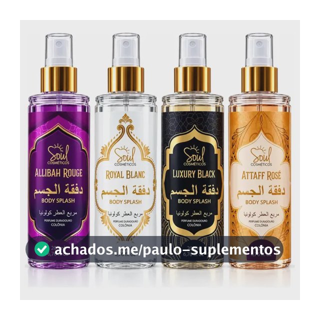 Body Splash Arabe C/4un 200ml Perfume Feminino de Luxo Alta Concentração