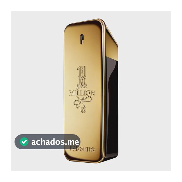 Perfume Masculino Rabanne 1 Million 100ml Eau de Toilette EDT – Fragrância Amadeirada Picante com Couro e Âmbar