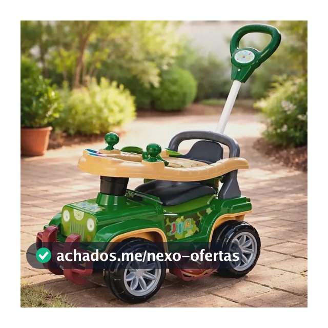 Carrinho de Passeio Infantil JIP JIP Maral para Meninos, Verde com Haste