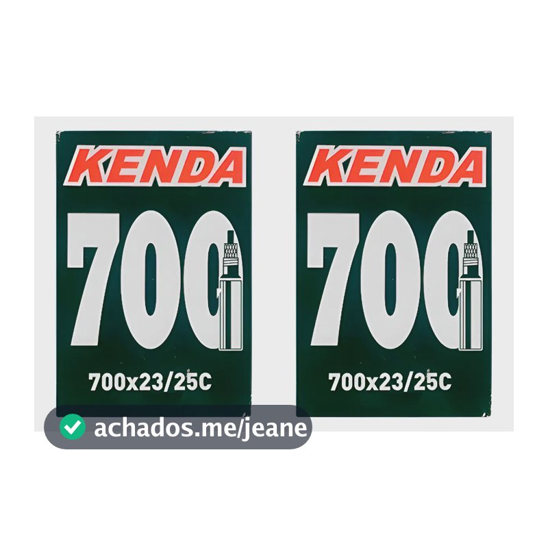 Par Câmara Ar Speed Kenda 700x23/25 Valvula Presta 48mm Presta Preto