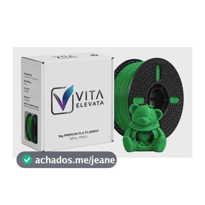 Filamento Pla Premium 1,75mm 1kg Impresso3d - 13 Cores Verde
