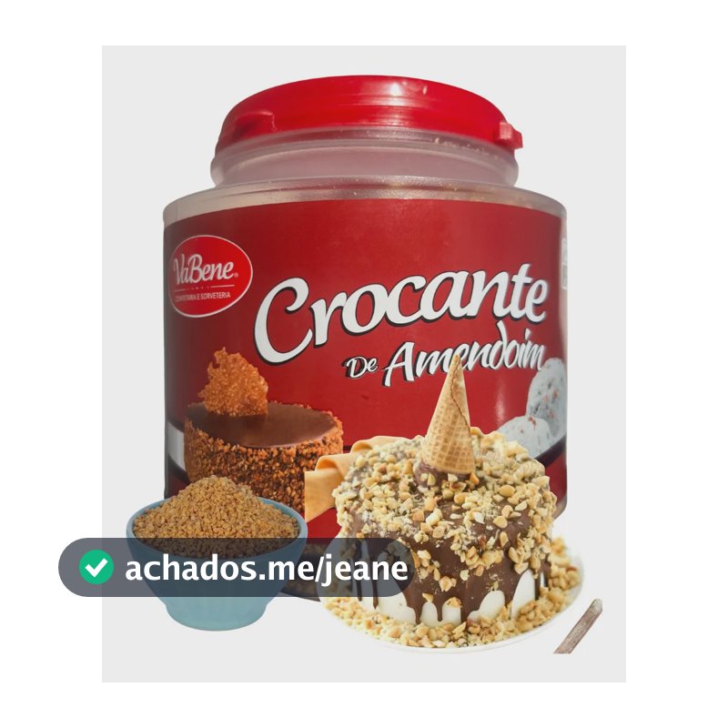 Crocante De Amendoim Vabene 1,05kg Rechear Cobrir E Decorar
