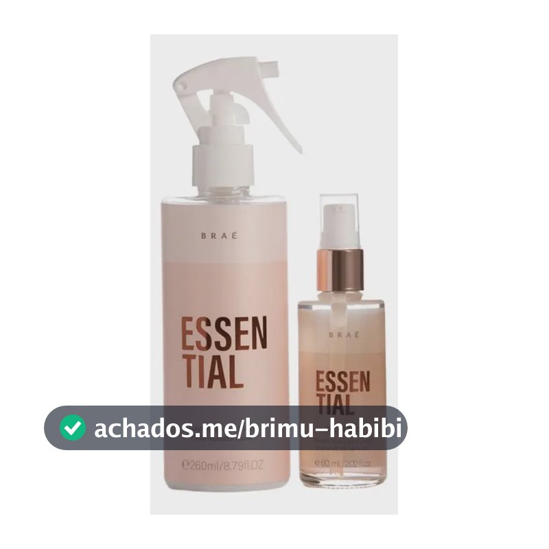 Kit Braé Essential Sérum e Óleo para Cabelos Danificados com Ácido Hialurônico