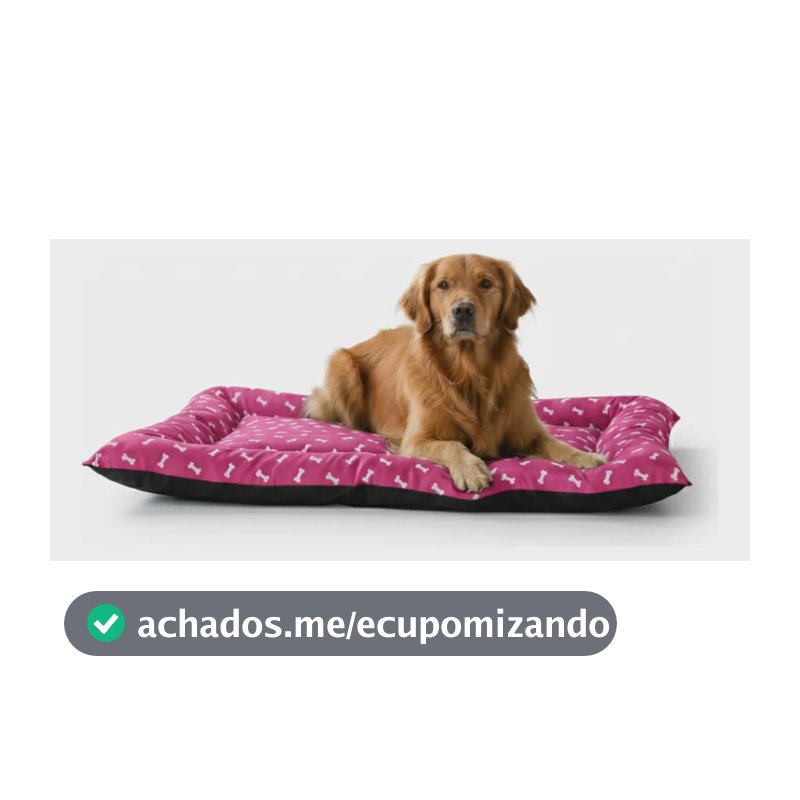 Cama Pet Impermeável Colchonete Premium 76x116 Colchao Gg Rosa