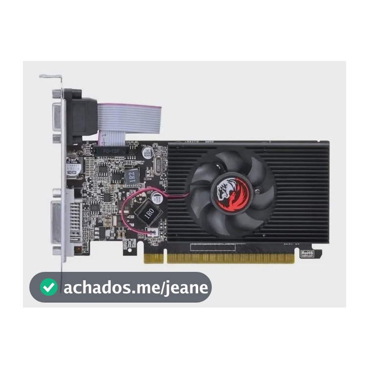 Placa de Vídeo Nvidia Pcyes GeForce G210 1GB DDR3 Quad HD HDMI DVI VGA