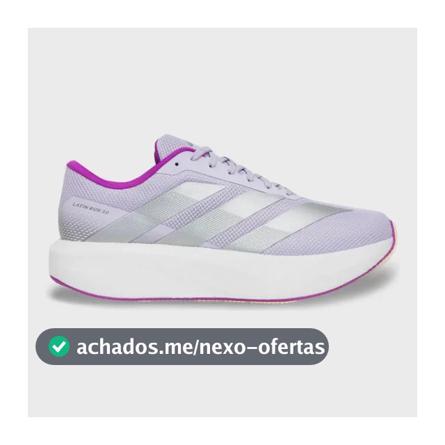 Tênis adidas Latin Run 3.0 Corrida Caminhada Treino Lilás 39 Br
