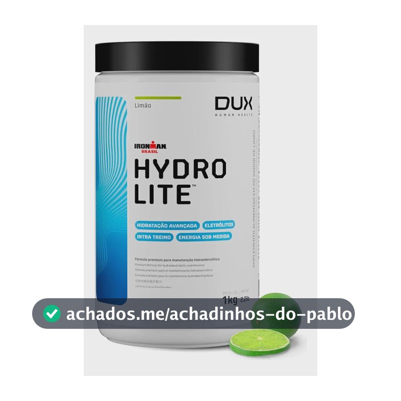 Suplemento Em Pó Dux Nutrition Hydrolite Carboidratos Sabor Limão Em Pote De 1000g Outros