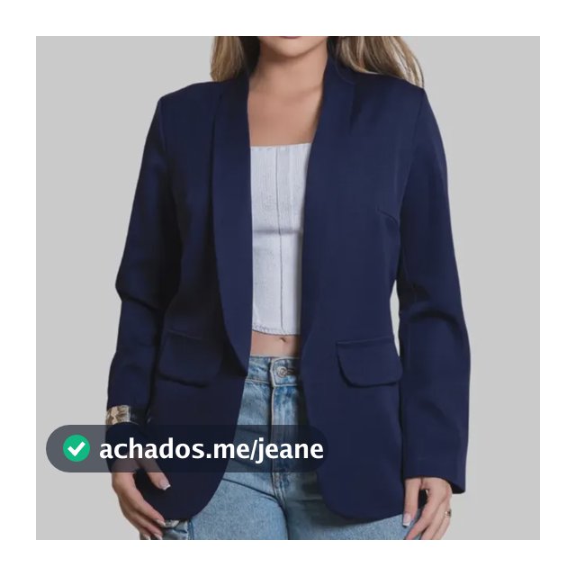 Blazer Feminino Alfaiataria Max Casual Social Elegante Chick